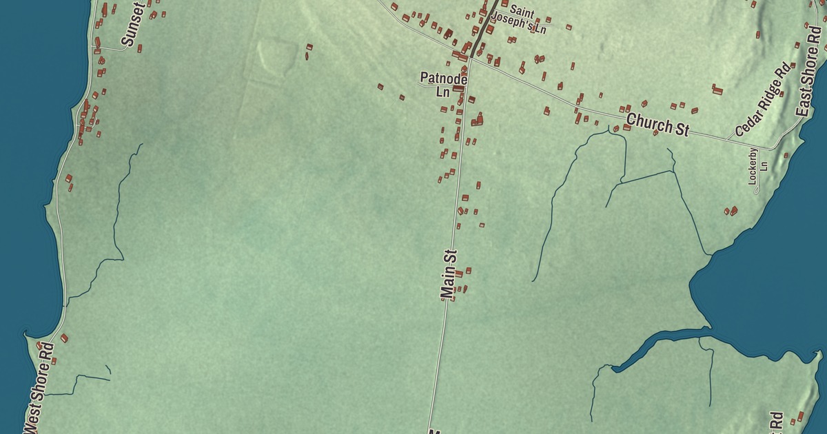 Map of Isle La Motte, Vermont