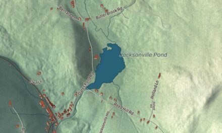 Map of Jacksonville, Vermont