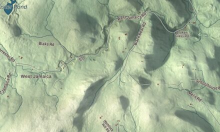 Map of Jamaica, Vermont