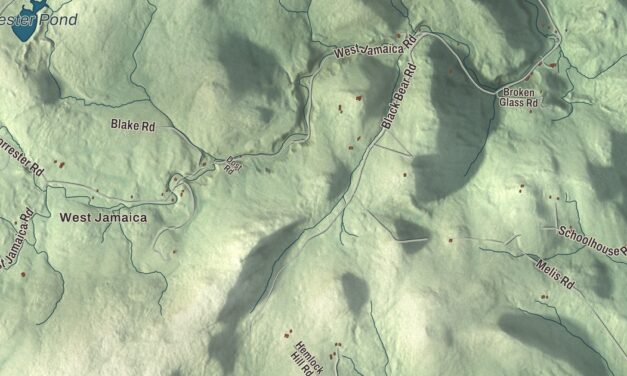 Map of Jamaica, Vermont
