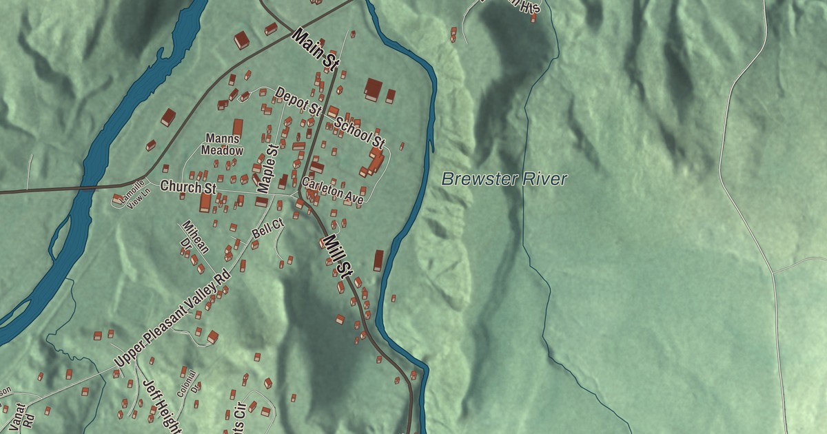 Map of Jeffersonville, Vermont