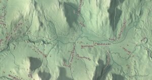 Close-up of the Jericho, Vermont aerial map