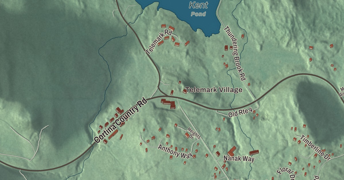 Map of Killington Village, Vermont