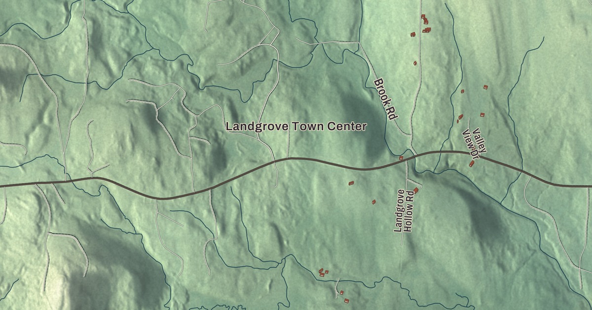 Map of Landgrove, Vermont