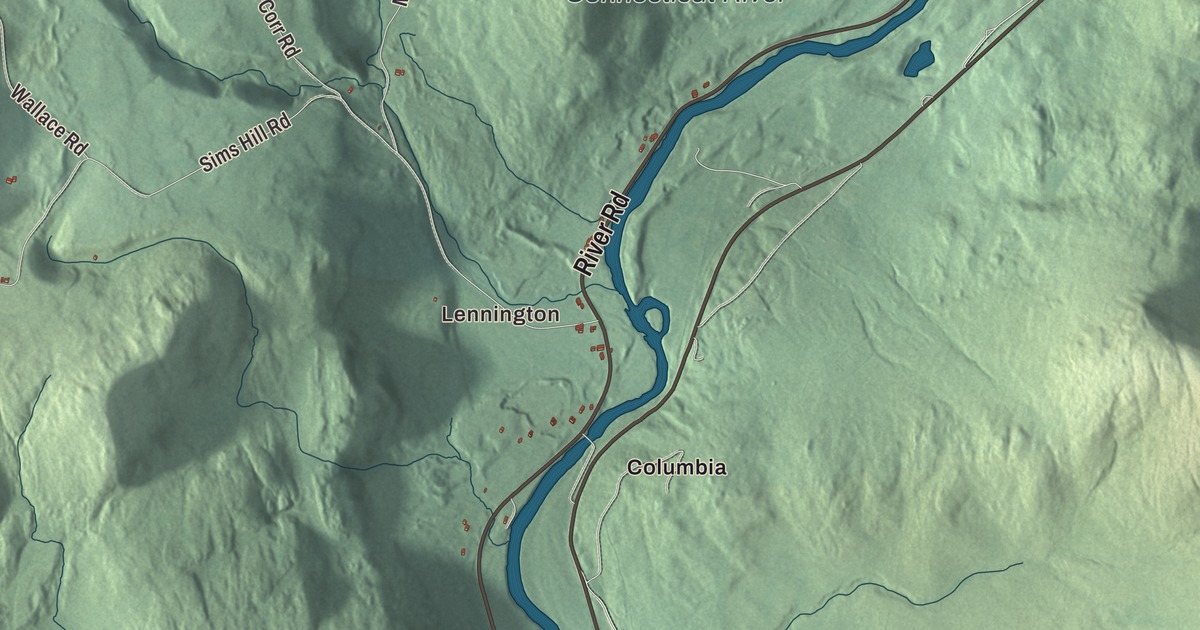 Map of Lemington, Vermont
