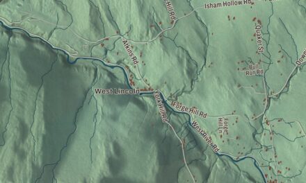 Map of Lincoln, Vermont