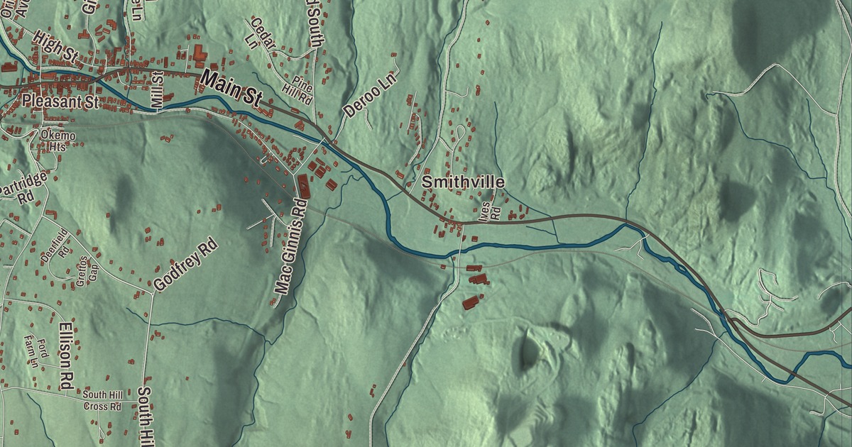 Map of Ludlow, Vermont