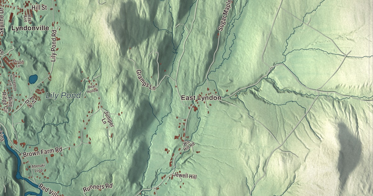 Map of Lyndon, Vermont