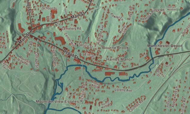 Map of Manchester Center, Vermont