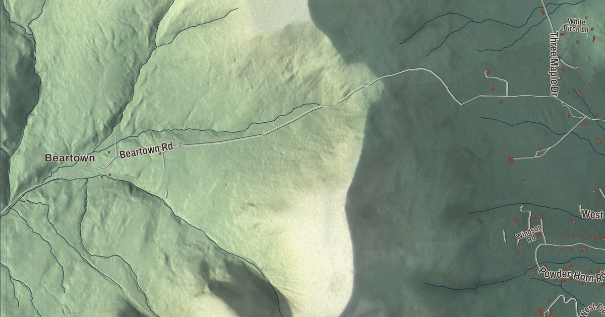 Map of Manchester, Vermont