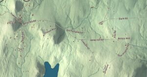 Close-up of the Marlboro, Vermont aerial map