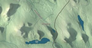 Close-up of the Marshfield, Vermont aerial map