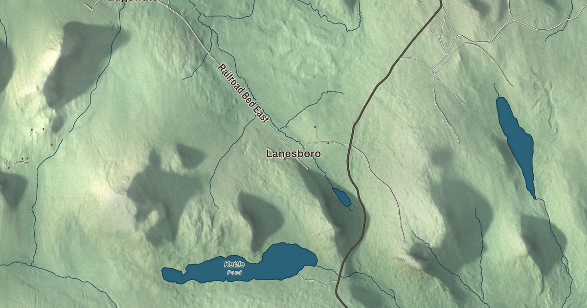 Map of Marshfield, Vermont