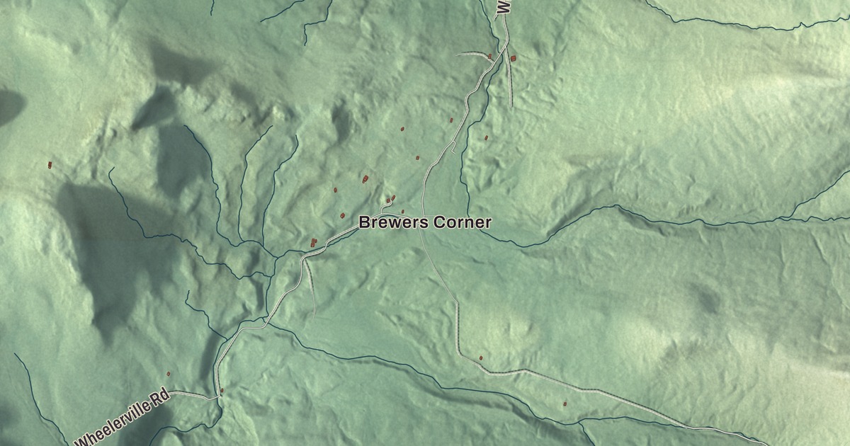 Map of Mendon, Vermont