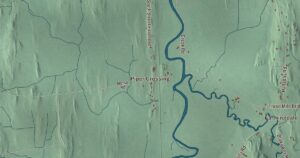 Close-up of the Middlebury, Vermont aerial map