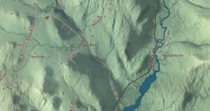 Close-up of the Middlesex, Vermont aerial map