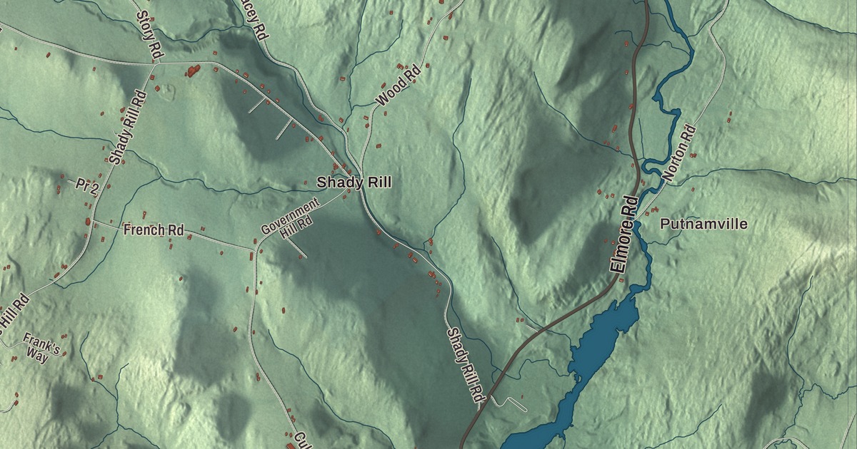 Map of Middlesex, Vermont