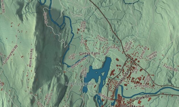Map of Morristown, Vermont