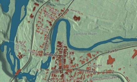 Map of Morrisville, Vermont
