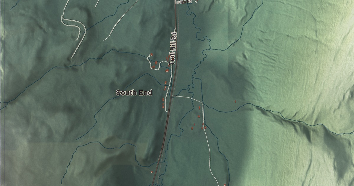 Map of Mount Tabor, Vermont