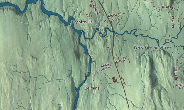 Map of New Haven, Vermont