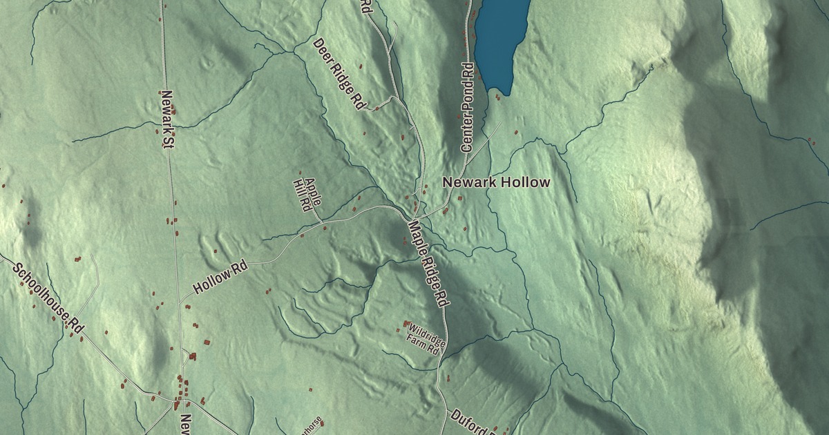 Map of Newark, Vermont