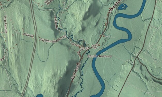 Map of Newbury, Vermont