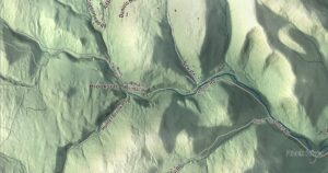 Close-up of the Newfane, Vermont aerial map