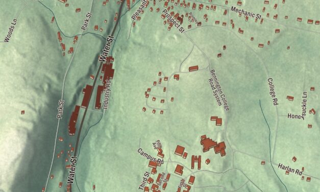 Map of North Bennington, Vermont