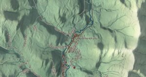 Close-up of the Northfield, Vermont aerial map