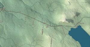 Close-up of the Norton, Vermont aerial map