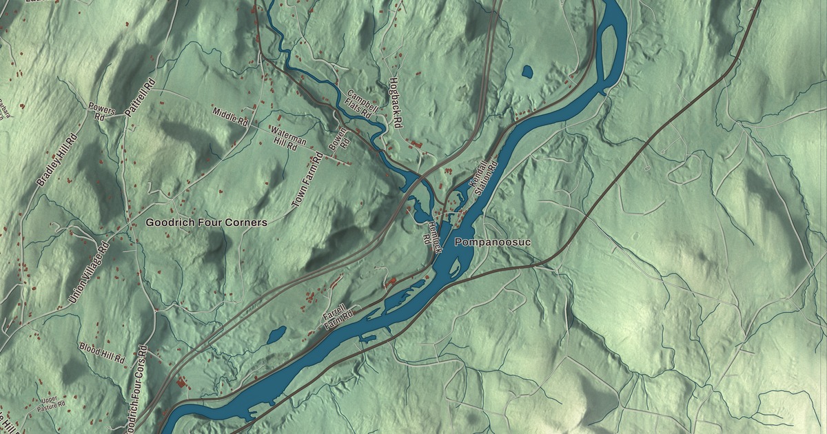 Map of Norwich, Vermont