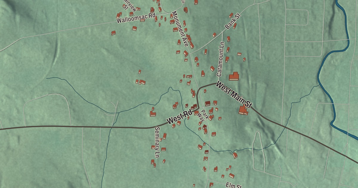 Map of Old Bennington, Vermont