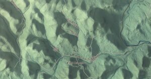 Close-up of the Orange, Vermont aerial map