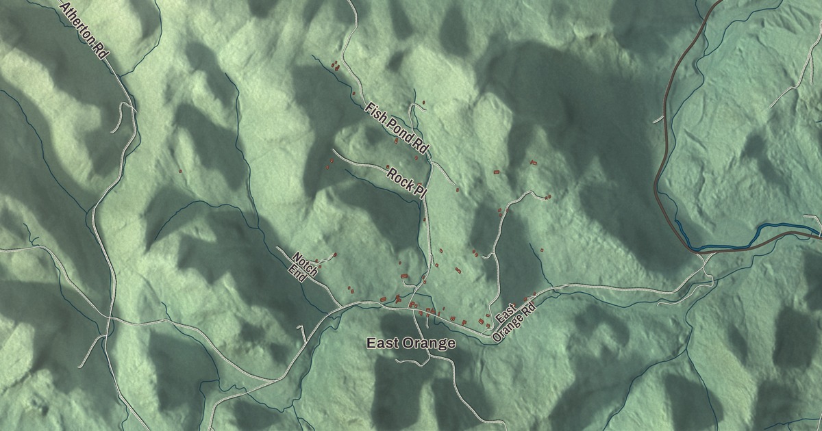 Map of Orange, Vermont