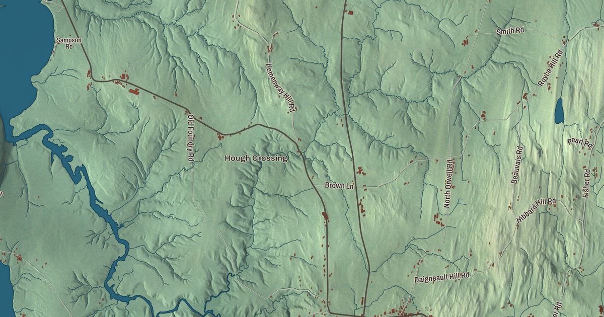 Map of Orwell, Vermont