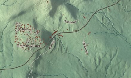 Map of Peru, Vermont