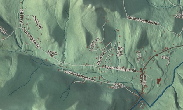 Map of Pittsfield, Vermont