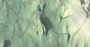 Close-up of the Pittsford, Vermont aerial map