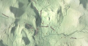 Close-up of the Plainfield, Vermont aerial map