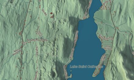 Map of Poultney, Vermont