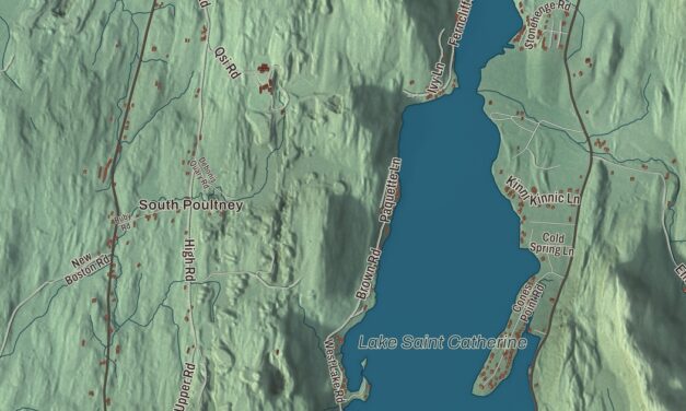 Map of Poultney, Vermont