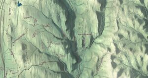 Close-up of the Randolph, Vermont aerial map