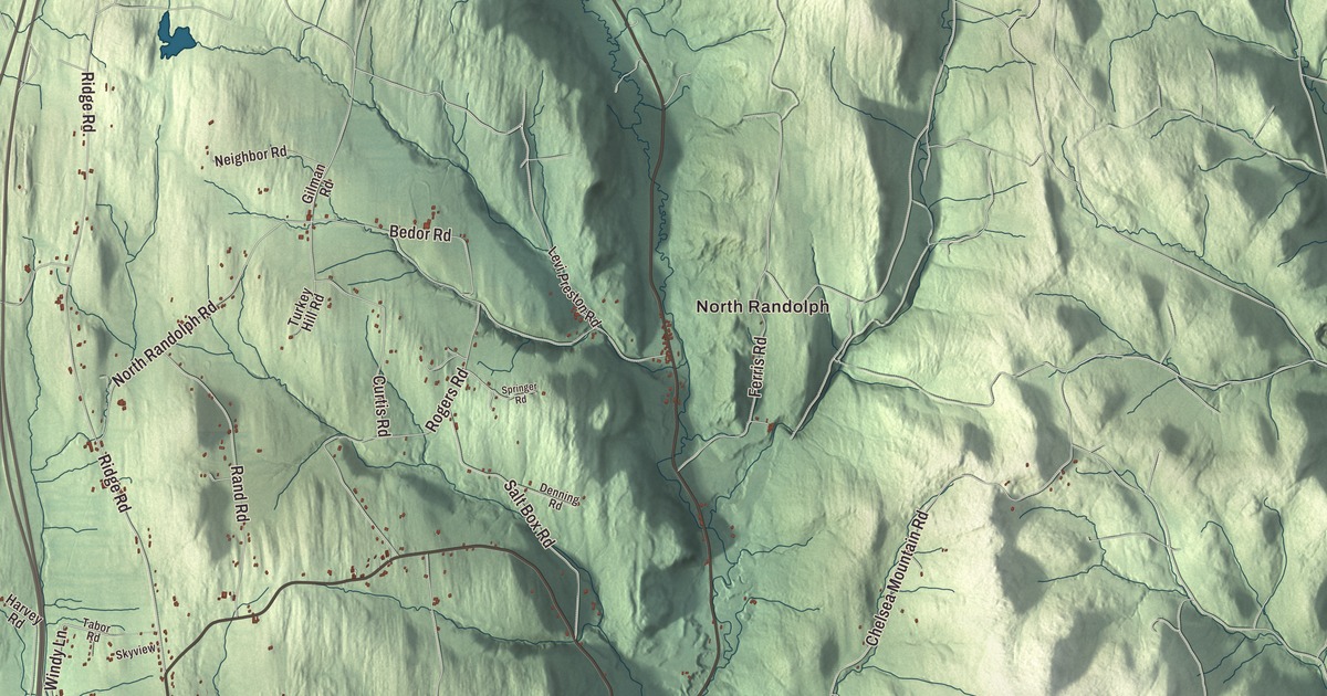 Map of Randolph, Vermont