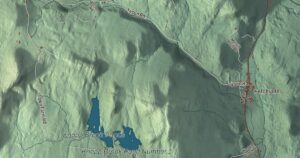 Close-up of the Reading, Vermont aerial map