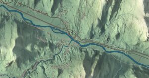 Close-up of the Richmond, Vermont aerial map