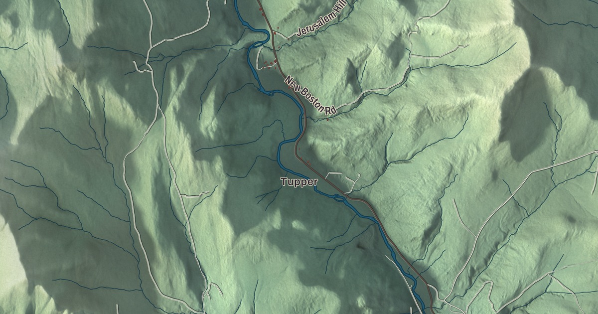 Map of Rochester, Vermont