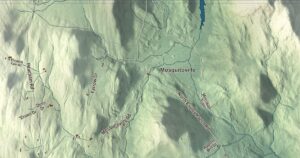 Close-up of the Ryegate, Vermont aerial map
