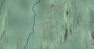 Close-up of the Salisbury, Vermont aerial map