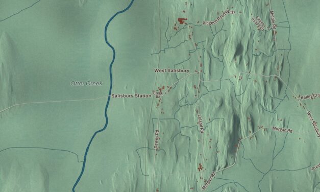 Map of Salisbury, Vermont